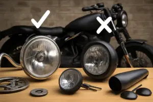 Differenza tra accessori originali e aftermarket per custom: pro e contro da valutare subito
