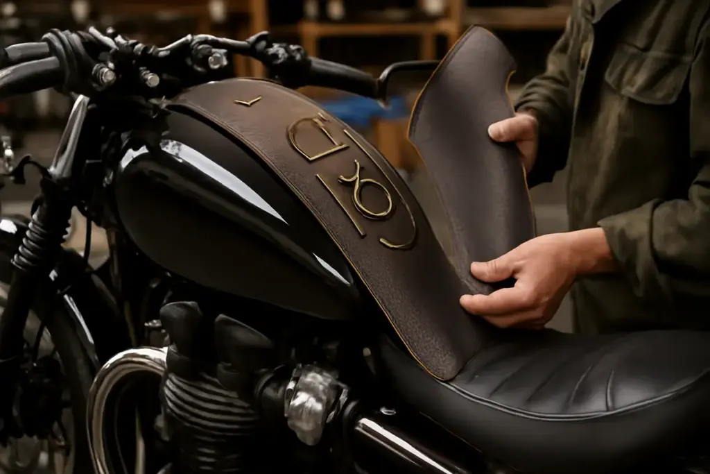 Cinture serbatoio in pelle per moto custom: il modo semplice per proteggere e rinnovare il look